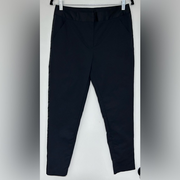 ⭐️ Altuzarra Black Slim Fit Ankle Tuxedo Pants Size 8 - Picture 1 of 6